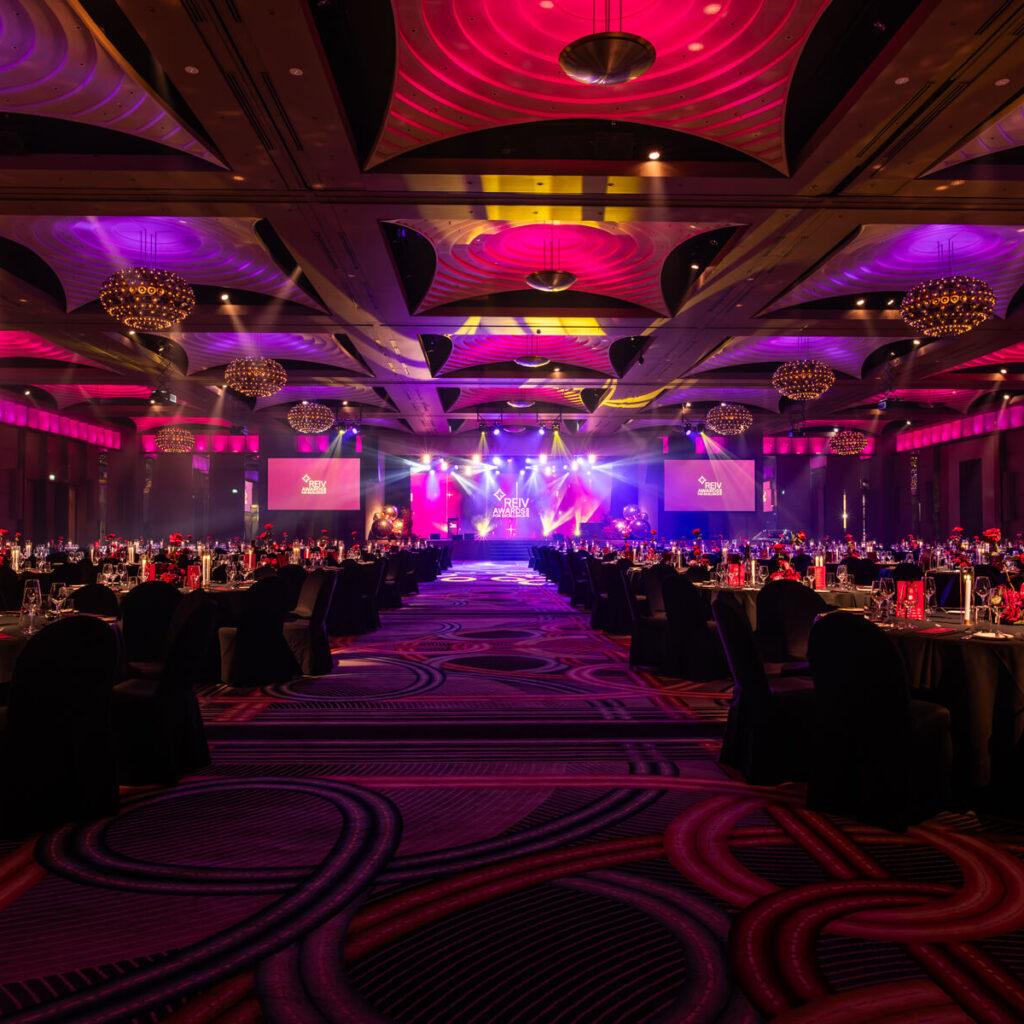 Professional event styling photography in Melbourne, captured for Carter & Ko at the REIV Gala Dinner 2025 at Crown Palladium.