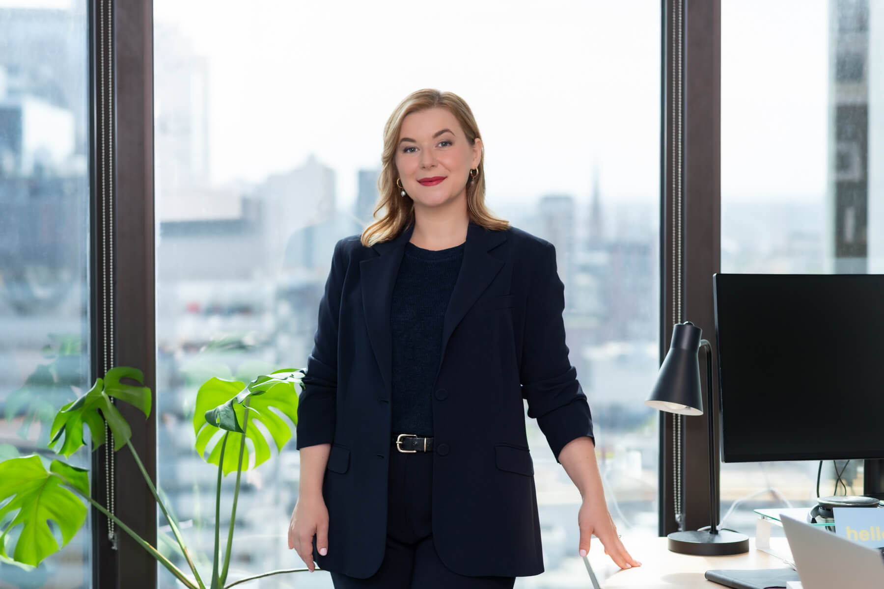 Sarah Eliza Images personal branding photoshoot of Fiona Cameron in Melbourne CBD office